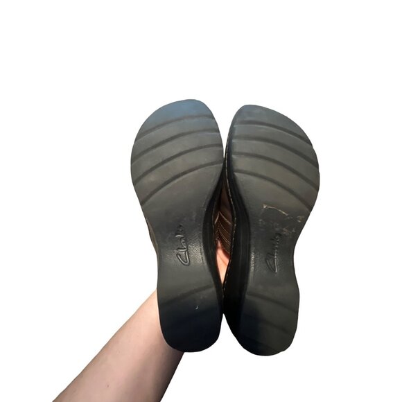 Clarks Womens Mules Clogs Brown Leather Slip On Patty Tayna Size 6 - Picture 5 of 6